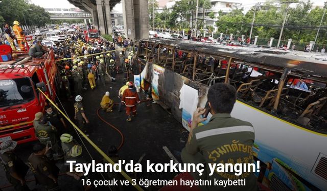 Tayland'da Anaokulu Servisi Yandı: 16 Çocuk ve 3 Öğretmen Öldü