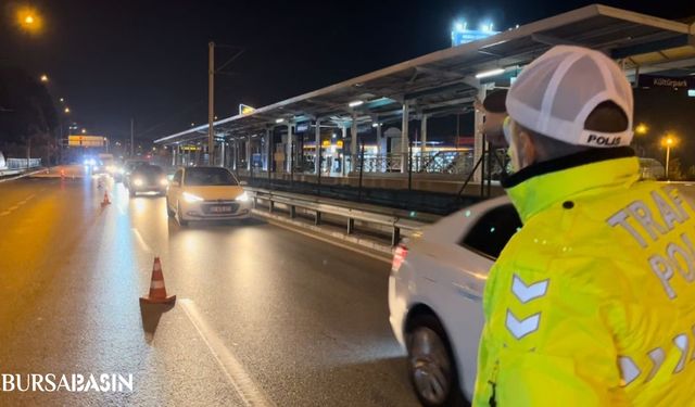 Bursa’da Alkolmetreyi Üfleyemeyen Sürücüye Sabırlı Müdahale