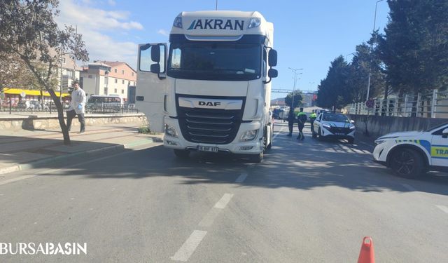 Gemlik’te Tır Çarpması Sonucu Yabancı Uyruklu Kişi Ağır Yaralandı