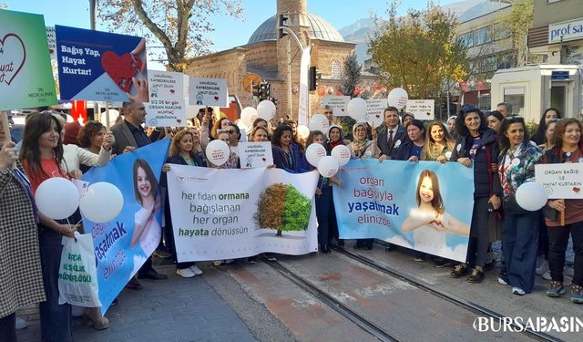 Bursa'da Organ Bağışı Haftası Farkındalık Yürüyüşü ile Başladı