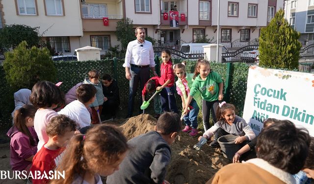 Gürsu Belediyesi’nden Çocuklara Fidan Dikim Etkinliği