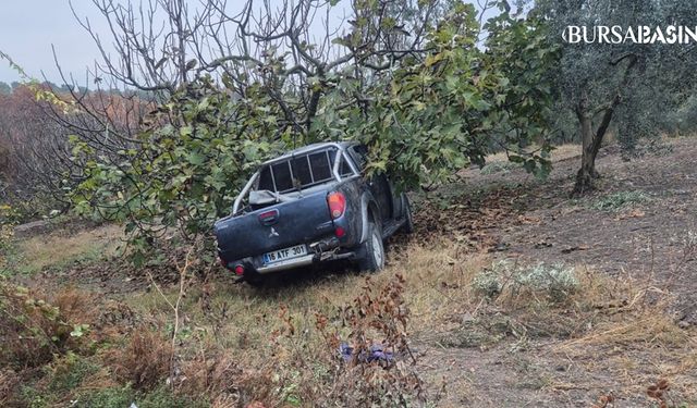 Mudanya’da Mevsimlik İşçileri Taşıyan Kamyonet Kaza Yaptı