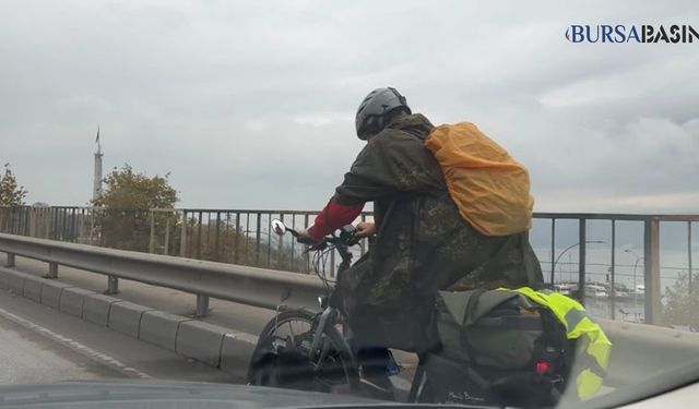 Alman Bisikletçi 2.500 Km Yol Alıp Bursa'ya Geldi