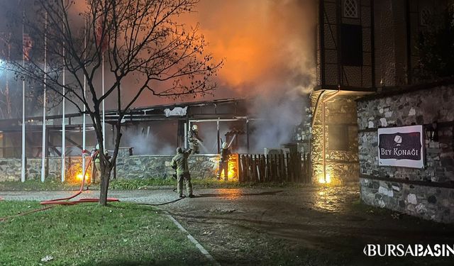 Osmangazi'de Otel Yangını Korkuttu