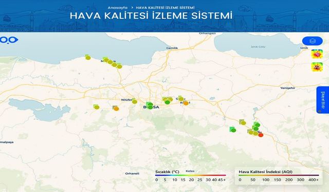 Bursa’da Mobil Çevre İzleme Ağı Kuruldu