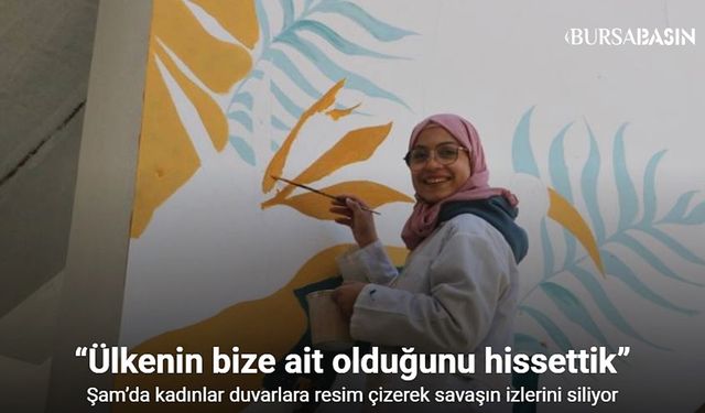 Şam’da Kadınlar, Savaşın İzlerini Çizdikleri Resimlerle Silmeye Çalışıyor