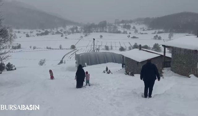 İznik’in Yüksek Kesimlerinde Kar Keyfi