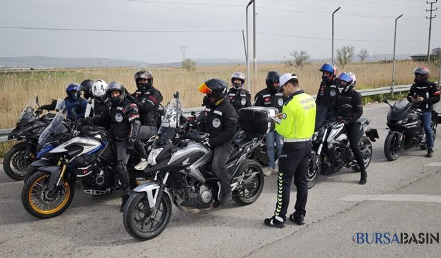 Bursa-İzmir Yolunda Motosiklet Denetimi