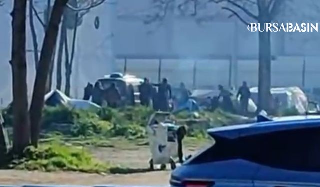 Osmangazi’de Taşlı Sopalı Kavga Kamerada