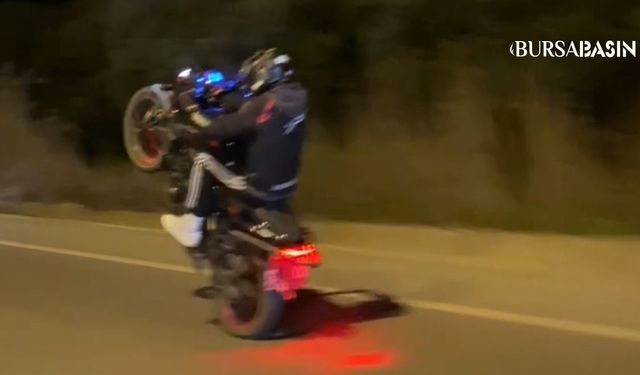 Bursa-Mudanya Yolu'nda Tehlikeli Motosikletli Sürücüye Tepki