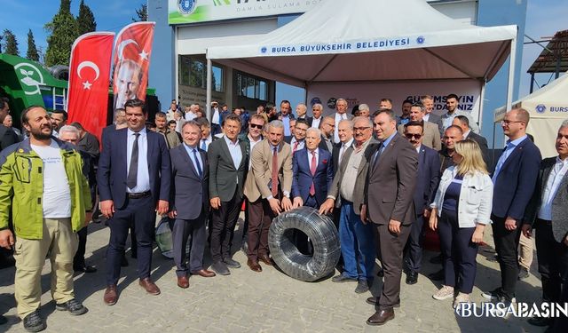 Bursa’da çiftçilere 18 milyon metre sulama borusu dağıtıldı