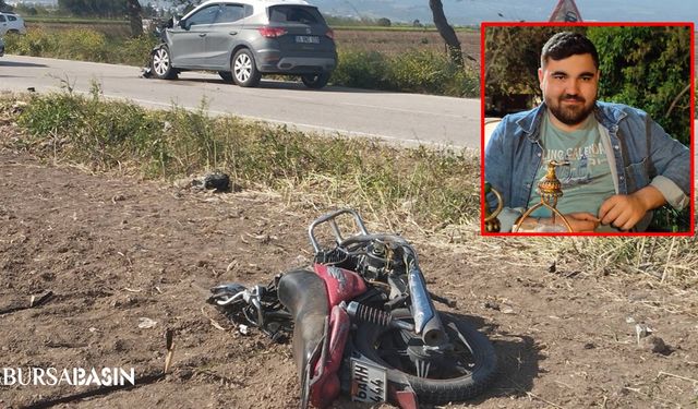 Karacabey'de motosiklet ile otomobil çarpıştı: 1 ölü