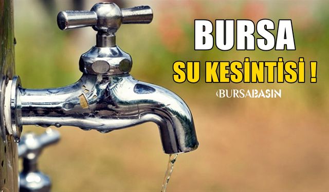 Mustafakemalpaşa’da İçin Su Kesintisi Uyarısı