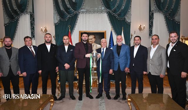 Bursaspor Başkanı Enes Çelik’ten Bozbey’e Anlamlı Ziyaret