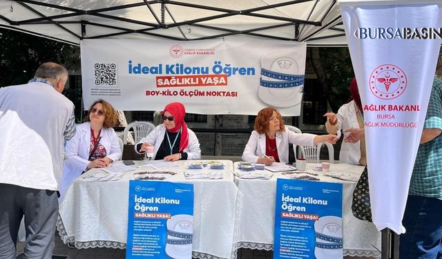 Bursa’da Parklarda Sağlık Taraması Başladı