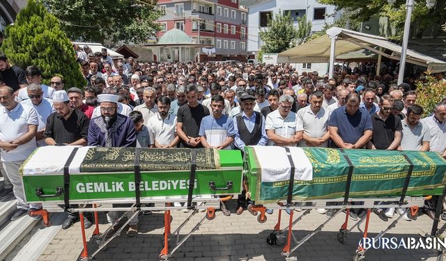 Boğulan Kuzenler Gemlik'te Son Yolculuğuna Uğurlandı