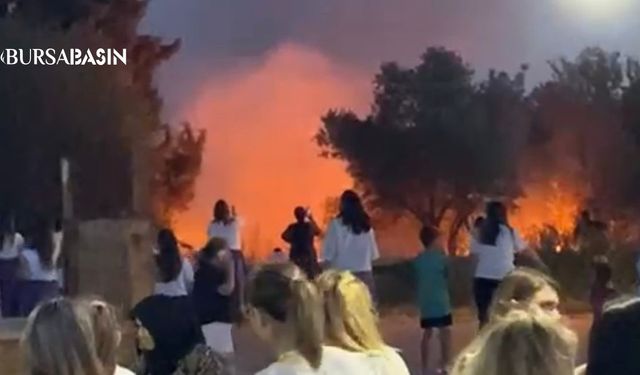 Karacabey'de şalvar gecesinde yangın paniği
