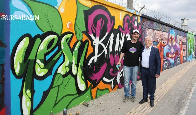 Bursa'da 72 sanatçıyla dev graffiti şenliği yapıldı