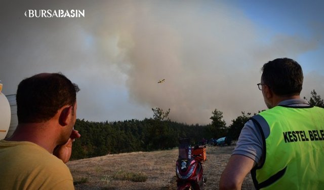 Kestel’de Orman Yangınına Karşı Örnek Mücadele