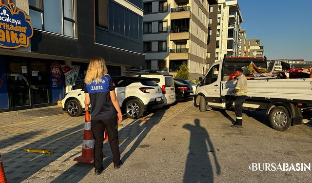 Nilüfer’de Kuralsız Tabelalara Zabıta Müdahalesi