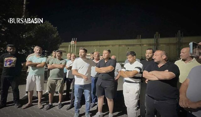 Gemlik limanında işçiler iş bıraktı