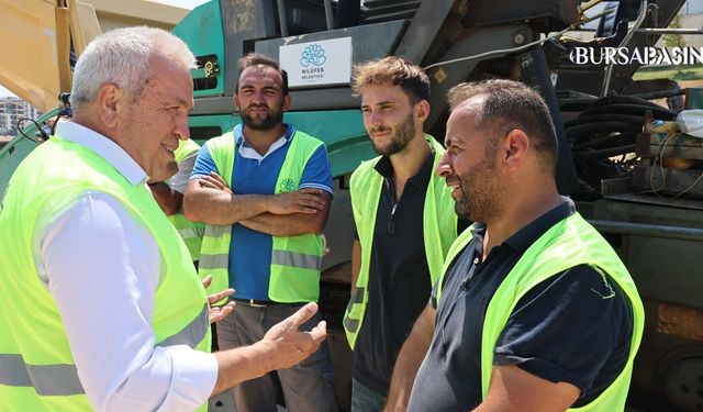 Nilüfer’de Asfalt Mesaisi Hız Kesmeden Sürüyor