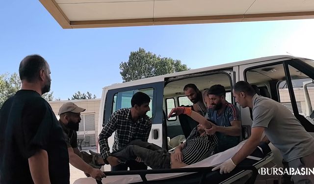 İnegöl’de İnşaatta Hortum Kazası: 1 Yaralı