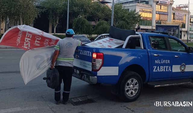 Nilüfer’de Cadde ve Sokaklar Görsel Kirlilikten Arındı