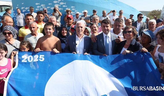 Mudanya Eşkel Plajı’na Mavi Bayrak