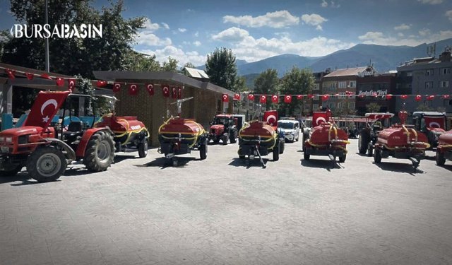 Bursa'da Orman köylerine itfaiye teçhizatlı su tankerleri