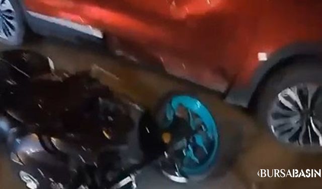 Bursa’da Motosikletli Sürücü Cipin Altında Kaldı
