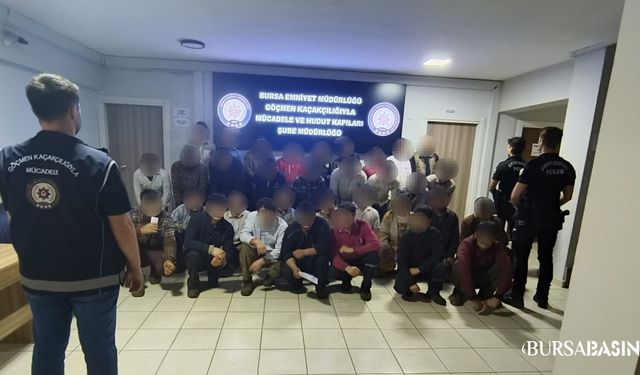 Bursa’da Ruhsatsız İş Yerinde 33 Kaçak İşçi Yakalandı