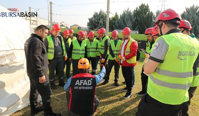 BURULAŞ Personeline AFAD’dan Çadır Eğitimi