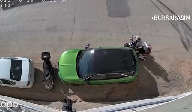 Bursa’da Elektrikli Bisiklet Kazası Kamerada