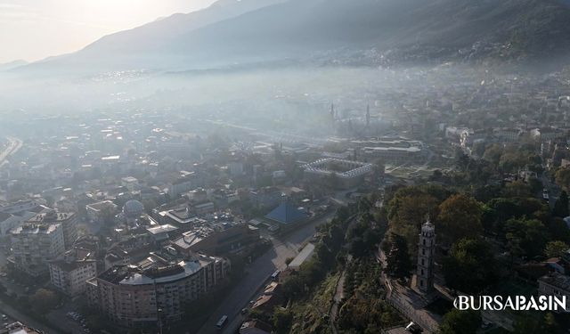 Bursa Bulutların Arasında Kartpostallık Görüntülendi