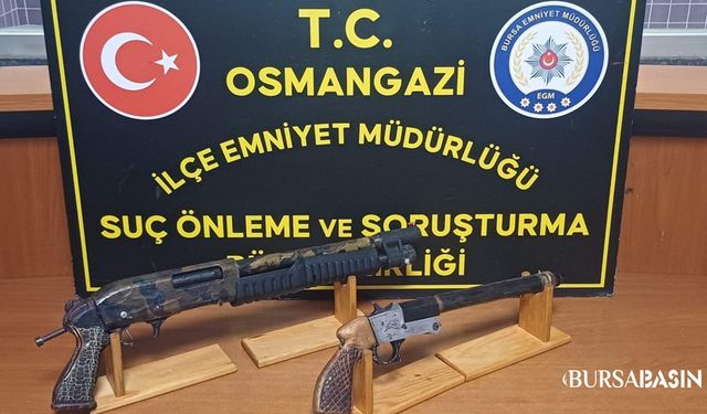 Bursa’da Ruhsatsız Silah Operasyonu: 3 Kişi Yakalandı