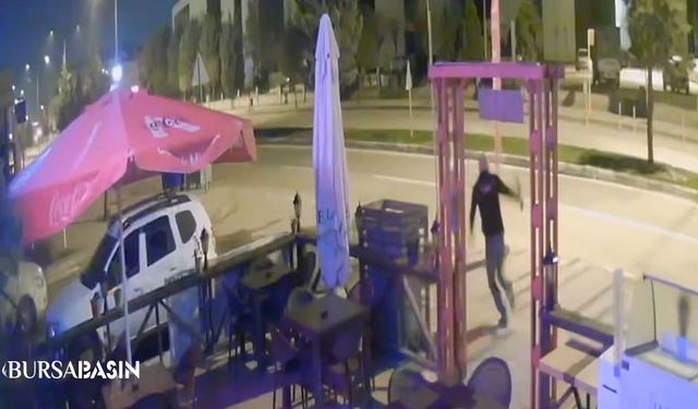 İnegöl’de Kebapçıya Dadanan Hırsız Kovalamacayla Kaçtı