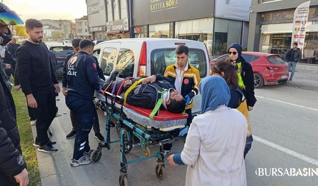 İnegöl’de Hafif Ticari Araç İle Cip Çarpıştı: 1 Yaralı