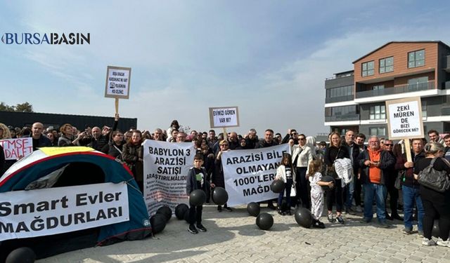 Bursa’da Atış Yapı Mağdurlarından Çadır Eylemi