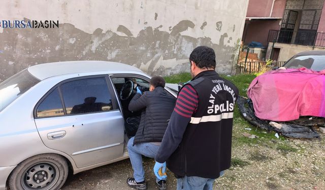 İnegöl’de Emanet Araç Kurşunlandı