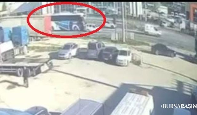 Osmangazi Ovaakça’da Otobüs Otomobile Çarptı