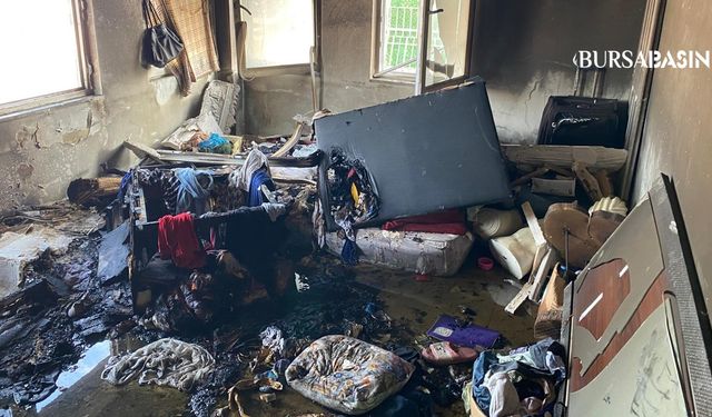 Osmangazi’de İş Hanında Yangın Paniği