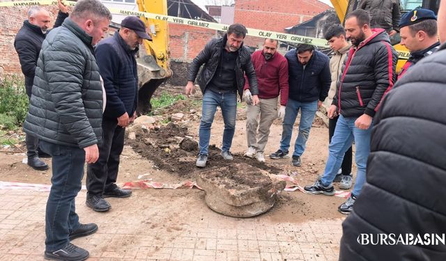 İnegöl’de Temel Kazısında Tarihi Mezarlar Bulundu