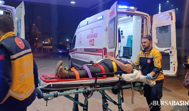 İnegöl’de Kamyonetin Çarptığı Yaya Yaralandı