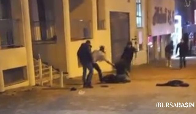 Bursa’da Sokak Ortasında Çakılı Kavga