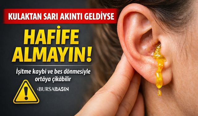 Sarı Kulak Akıntısı Kulak Zarı Deliğinin İşareti