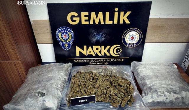 Bursa’da 3,7 Kilo Esrarla Yakalandı