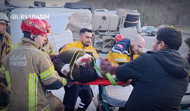 İnegöl'de Can Pazarı: Beton Tankeri Virajı Alamadı!
