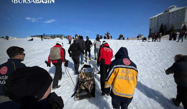 Uludağ’da Kızak Faciası: Tatilci Dereye Uçtu