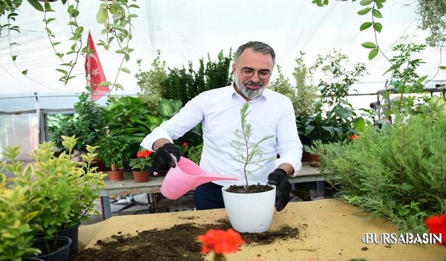 Kestel Süs Bitkilerinde Üreticiye Destek Oluyor